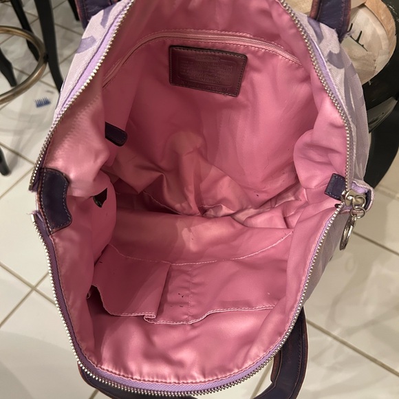 Coach light purple/lilac tote/purse/shoulder bag - Picture 3 of 3